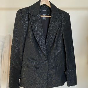 Smythe Patterned Black Blazer